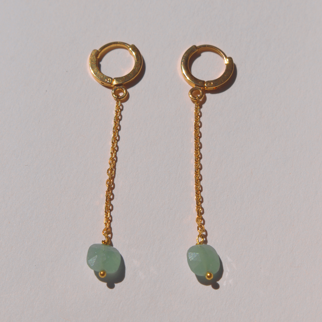 Boucles dorées amazonites